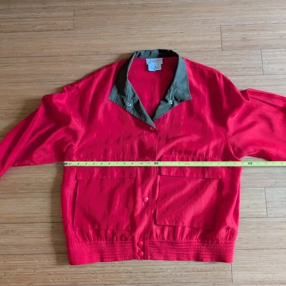 Red Schrader Separates Silk Jacket - Picture 5 of 6